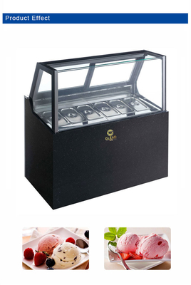 6-Tray 1/3 Size Pan 100L Commercial Hotel Ice Cream Machine Ventilatore di raffreddamento 1100W Potenza