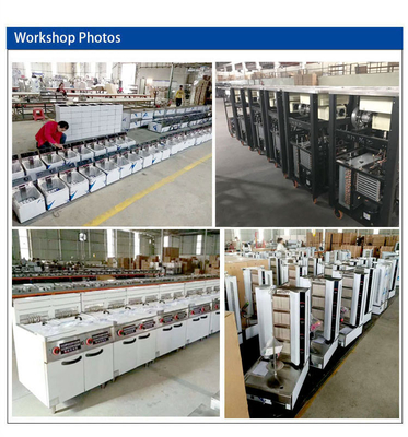 6-Tray 1/3 Size Pan 100L Commercial Hotel Ice Cream Machine Ventilatore di raffreddamento 1100W Potenza