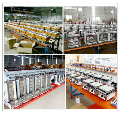 6-Tray 1/3 Size Pan 100L Commercial Hotel Ice Cream Machine Ventilatore di raffreddamento 1100W Potenza