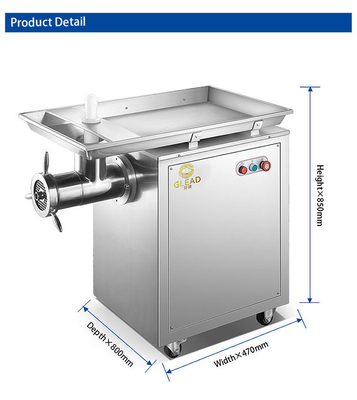 Teso 320 kg/h Macinatrice di carne commerciale con 2200W di potenza e azionamento a catena di turbina di rame