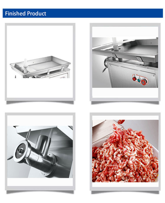 Macinatrice di carne in acciaio inossidabile da 320 kg/h con motore a filo di rame standard nazionale