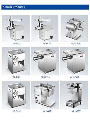 Macinatrice di carne in acciaio inossidabile da 320 kg/h con motore a turbina di rame da 2200 W