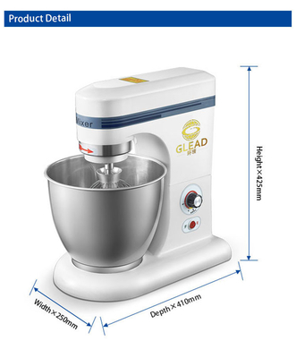 Miscelatore di torte commerciale stabile con potenza 0,35KW 7L Volume 0,5KG/h Capacità 14KG N.W