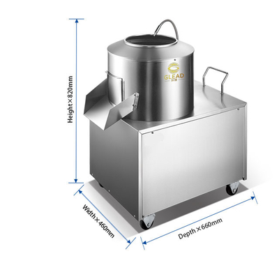 Slicer di patate in acciaio inossidabile sicuro e igienico con velocità di rotazione di 150 min / r