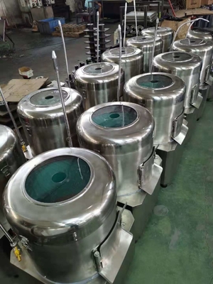 400 kg/h Macchina di taglio di patate in acciaio inossidabile con design sicuro e igienico