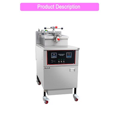 Alberghi commerciali Electro fritto di pollo termico con filtro d'olio 13,5 kW Potenza 25L Capacità per alberghi E