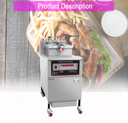 Macchina per pollo fritto a pressione elettro-termica da 25 litri con potenza di 13,5 kW per l'uso in hotel commerciali