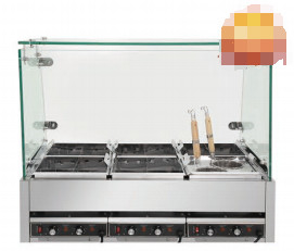 Acciaio inossidabile apparecchiature da cucina per ristoranti giapponesi quattro / sei / otto scatole riscaldatore elettrico 220V