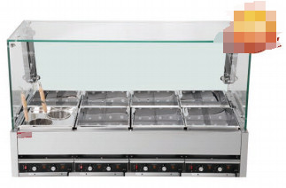 Acciaio inossidabile apparecchiature da cucina per ristoranti giapponesi quattro / sei / otto scatole riscaldatore elettrico 220V