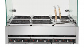 Acciaio inossidabile apparecchiature da cucina per ristoranti giapponesi quattro / sei / otto scatole riscaldatore elettrico 220V