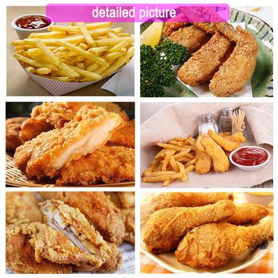 Fritura a gas per pollo a pannello meccanico 0,48 kg/h Consumo di gas 160 KKg Macchina per pollo fritto