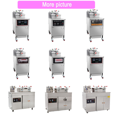 25L Gas Pressure Fried Chicken Machine 0,65 Kw LGP/NG Potenza a gas con filtro ad olio 160 KKg N.W.