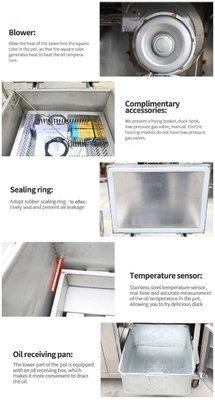 12 kW forno a gas a doppio uso a pannello meccanico 30L Capacità 0,48 kg/h Consumo di gas Per alberghi Ristoranti