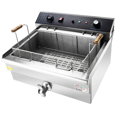 Fritura a doppio schermo compatta attrezzature per linee di produzione alimentare per cucine più piccole