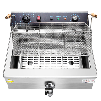 Fritura a doppio schermo compatta attrezzature per linee di produzione alimentare per cucine più piccole