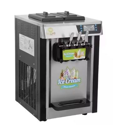 Macchina per gelati da scrivania a tre teste in acciaio inossidabile