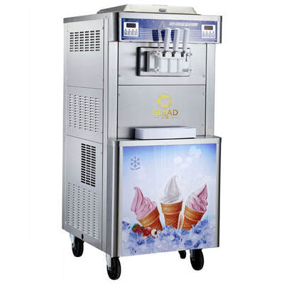 Macchina per gelati a ghiaccio a prezzo competitivo Macchina per gelati industriali 3 gusti commerciali