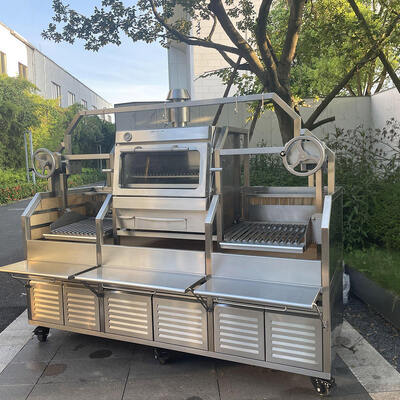 Macchina di grigliatura di pollo rotiserie a carbone pesante per ristorazione