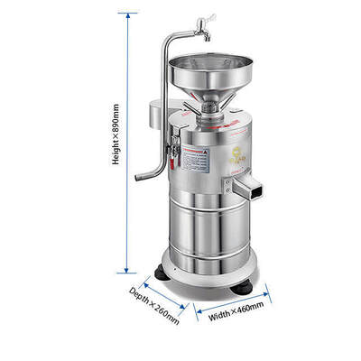 35 kg/h Macchina per la produzione di latte di soia in acciaio inossidabile, tritaio automatico di soia per uso commerciale