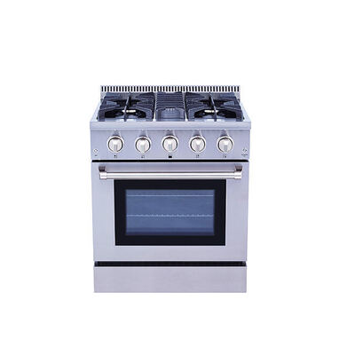 36 Inch Stainless Steel Convection Oven Electric & Gas Combo Range for Home & RV Use