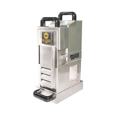 Frittatrice elettrica commerciale. Sistema di filtrazione dell'olio integrato. Frittatrice pesante per ristoranti fast food.