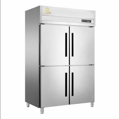 1600L in acciaio inossidabile 4 porte Verticale frigorifero commerciale Verticale Chiller Armadio Reach-in frigorifero 0-10 gradi refrigeratore di cucina commerciale per ristorante Cantina Fornaciari Hotel Food Storage
