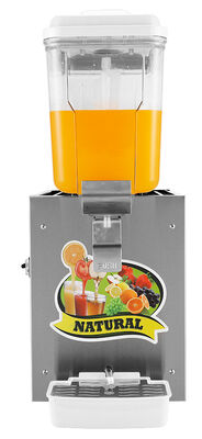 Dispenser di succo freddo commerciale a serbatoio singolo Dispenser di bevande refrigerate in acciaio inossidabile da 12L Per hotel Buffet Cafè Ristorante