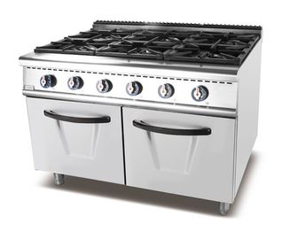 Stufa di gas diritta del bruciatore del bruciatore a gas della stufa di cucina del pavimento 6 con il Governo