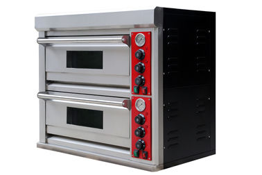 Energia commerciale del forno della pizza del gas della piattaforma del doppio del forno della pizza del ristorante conservata