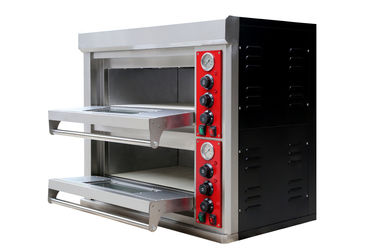 Energia commerciale del forno della pizza del gas della piattaforma del doppio del forno della pizza del ristorante conservata