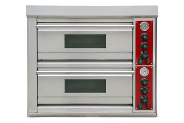 Energia commerciale del forno della pizza del gas della piattaforma del doppio del forno della pizza del ristorante conservata