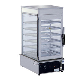 Il vapore elettrico dell'esposizione dell'alimento del Governo del vapore del vapore del panino inossidabile ruba il colore grigio
