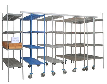 Scaffalatura commerciale in polimero da 3,5 mm, in plastica, in acciaio inossidabile cromato con ripiano in filo metallico verniciato a polvere